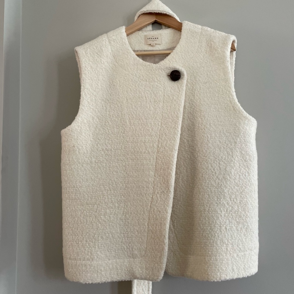 Sezane Cream Vest - Picture 5 of 10